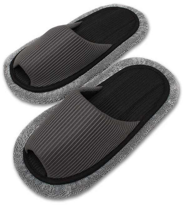 엘키 매쉬 벨크로 타입 청소실내화, 1세트, 진그레이