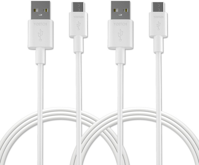 요이치 C타입 고속충전케이블, 1.5m, 화이트, 2개