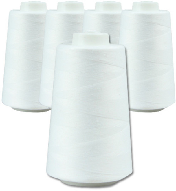 SEWING M&H OWL 40수 2합 재봉사 5p, 화이트, 1개