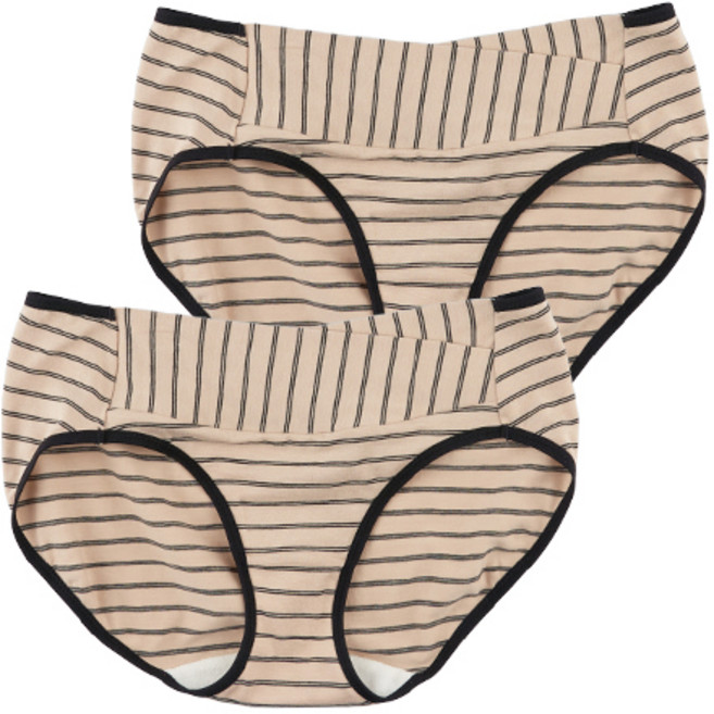 뉴니끄 모코랩 스트라이프 임산부 팬티 2p