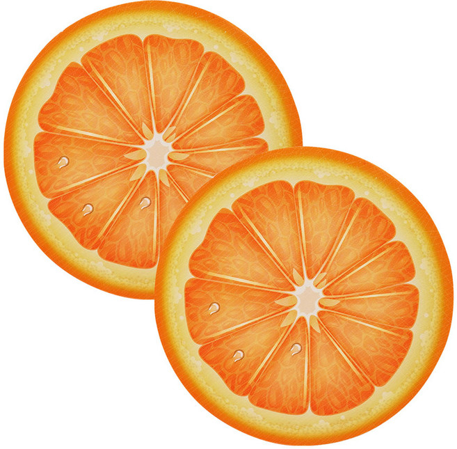 비앤씨 플라잉 후르츠 원반던지기 2p, 오렌지, 1세트