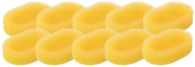 새드리 스펀지 비누받침, 옐로우, 10개