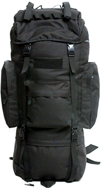 대용량 백패킹 배낭 65L, 블랙