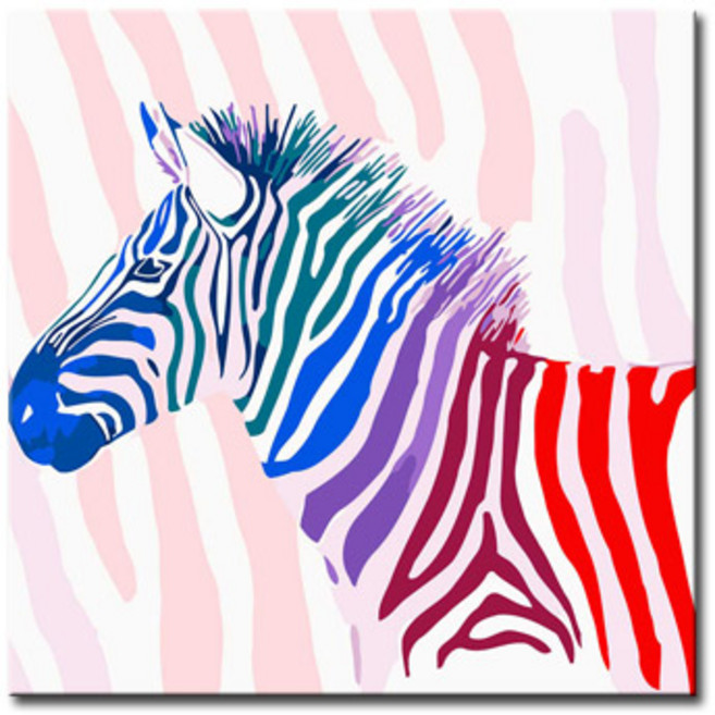 DIY 페인팅, 무지개얼룩말, 1개