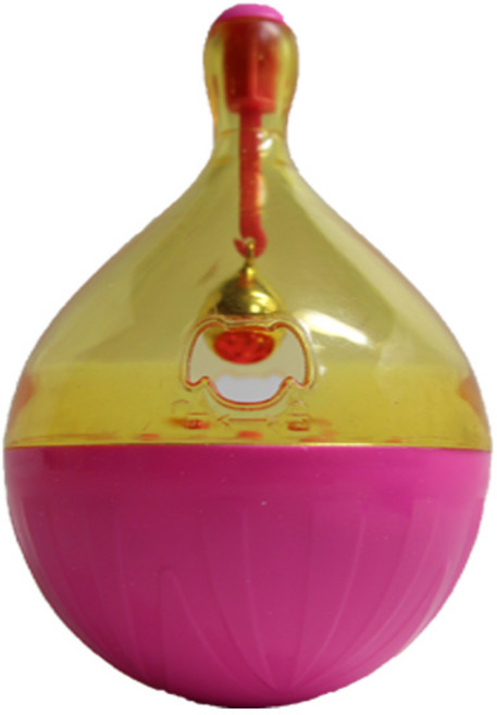 강아지 오뚜기 노즈워크 장난감, 분홍, 1개