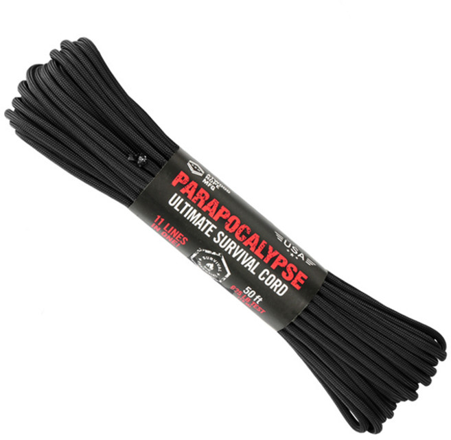 ATWOOD ROPE MFG 戶外萬用繩, 黑色