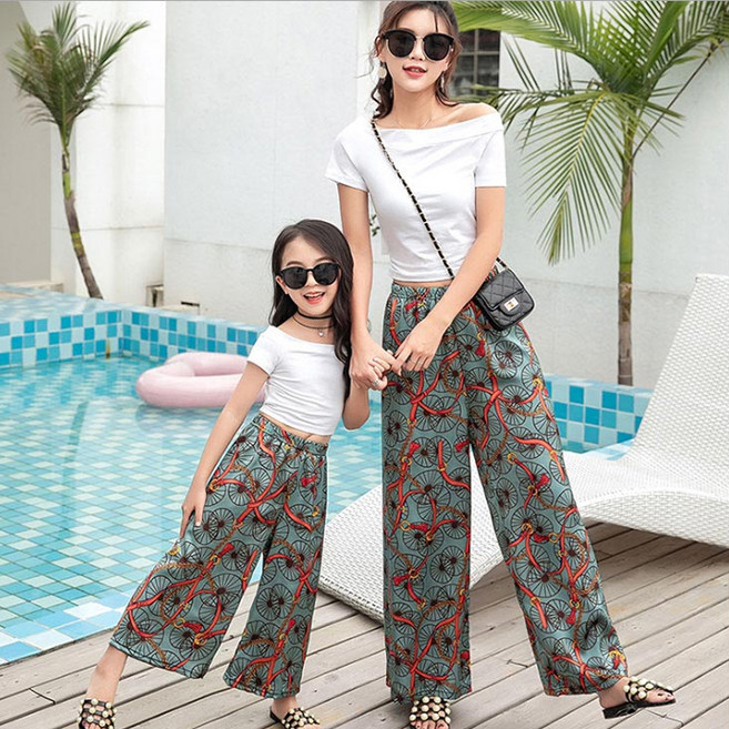 2S BUCK 兒童涼感透氣親子裝鬆緊帶寬褲