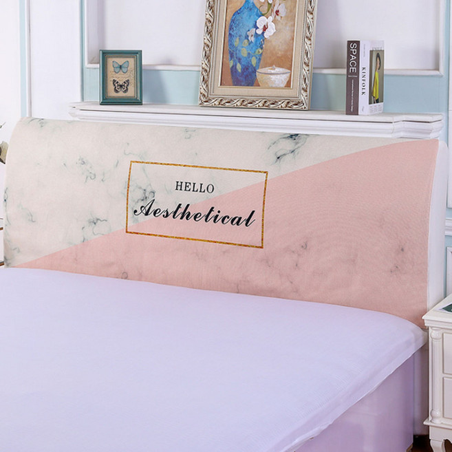 앤티스 패브릭 디지털 프린팅 침대 헤드 커버, 헬로, 1개