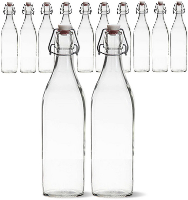 mir 冰滴玻璃方形搖蓋瓶, 1L, 12個