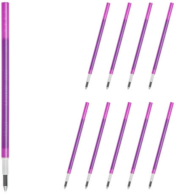 프릭션 다색 슬림펜 전용 리필심 0.38mm LFBTRF12UF, 바이올렛, 10개