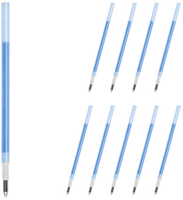 프릭션 다색 슬림펜 전용 리필심 0.38mm LFBTRF12UF, 스카이블루, 10개