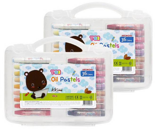 아트모아 토이 오일파스텔 크레파스, 2개, 36색