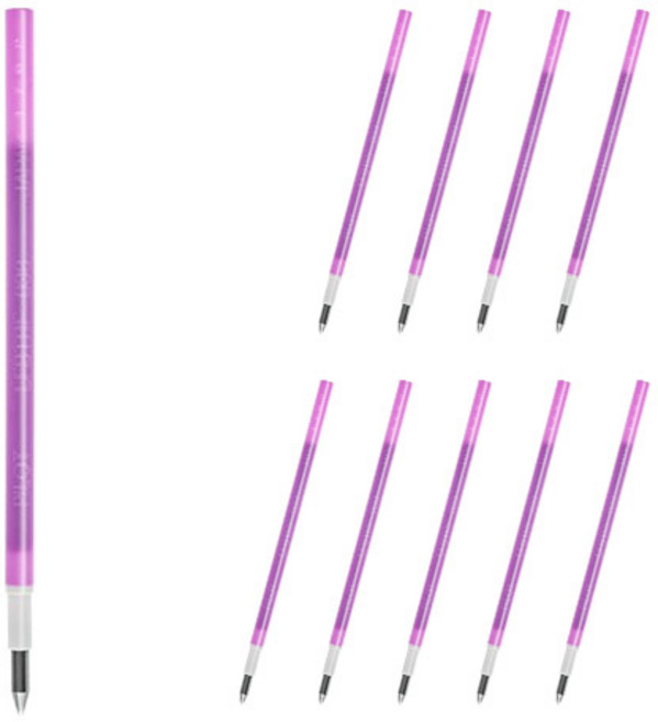 프릭션 다색 슬림펜 전용 리필심 0.38mm LFBTRF12UF, 퍼플, 10개