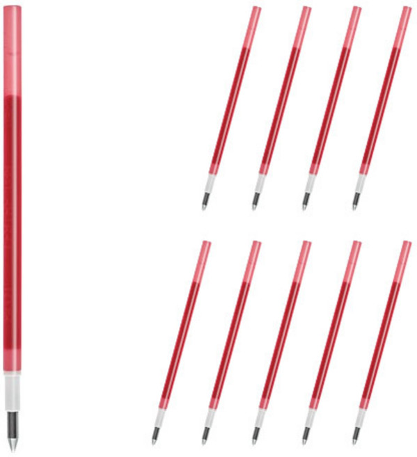 프릭션 다색 슬림펜 전용 리필심 0.38mm LFBTRF12UF, 와인레드, 10개