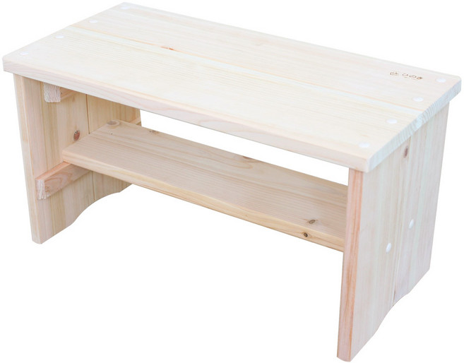 안스하우스 편백나무 히노끼 튼튼 목욕의자 와이드형, 1개