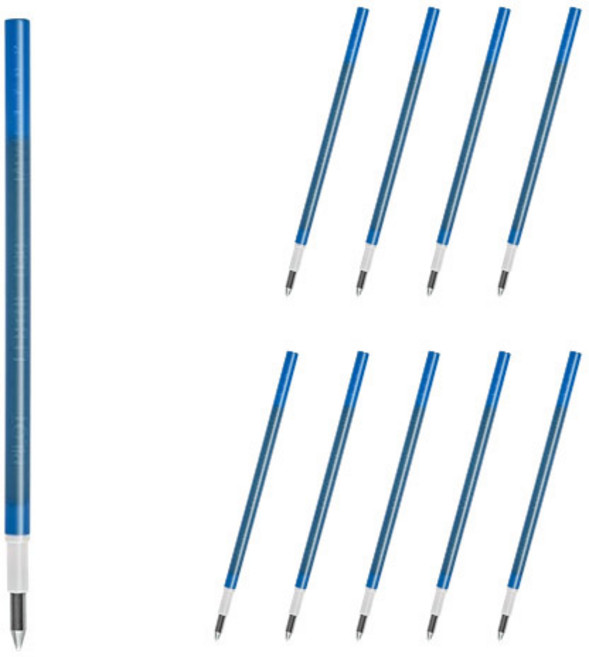 프릭션 다색 슬림펜 전용 리필심 0.38mm LFBTRF12UF, 블루블랙, 10개