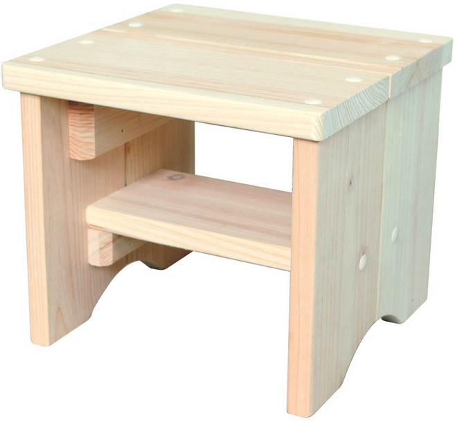 안스하우스 편백나무 히노끼 튼튼 목욕의자 고급형, 1개