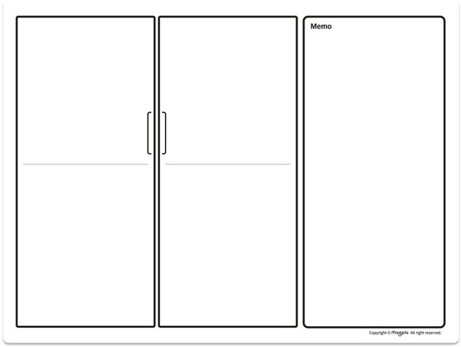 마그피아 냉장고를 부탁해 고무자석 화이트보드
