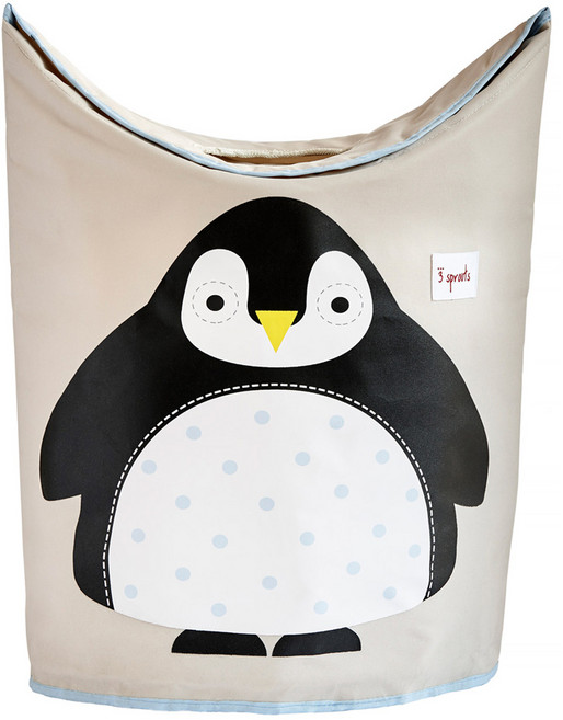 3스프라우츠 빨래 세탁 바구니, 펭귄, 1개