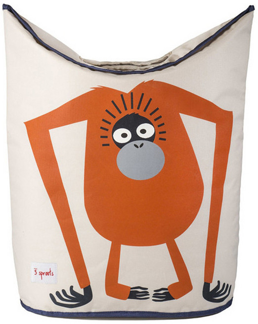 3스프라우츠 빨래 세탁 바구니, 오랑우탄, 1개
