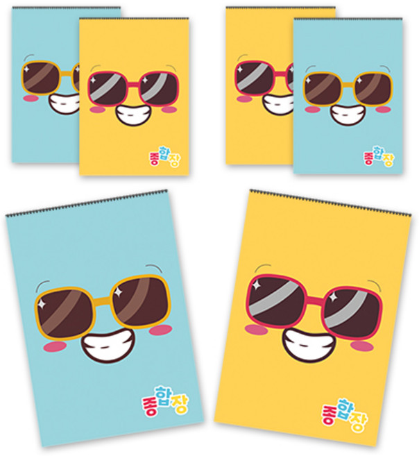 아트모아 종합장 50매 2종 6권, 혼합색상, 1세트