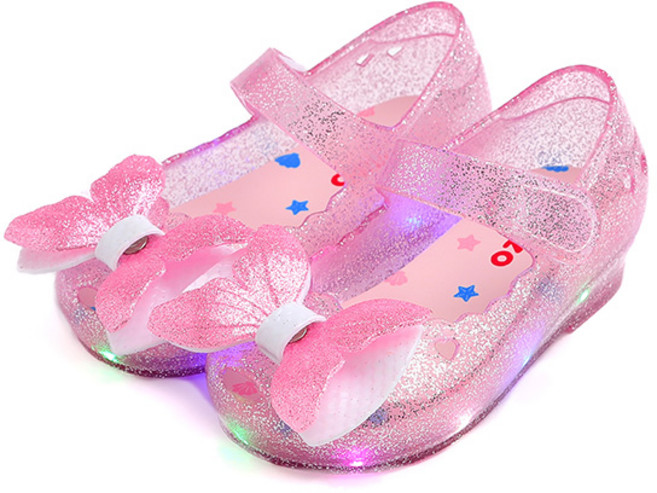 오즈키즈 여아용 바다공주LED 젤리슈즈