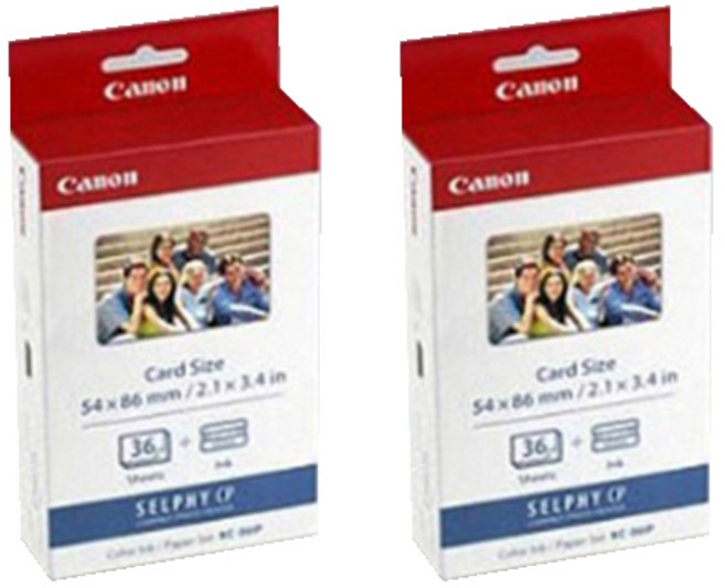 캐논 셀피 포토프린터 전용인화지 + 잉크 KC-36IP, 2X3, 2개