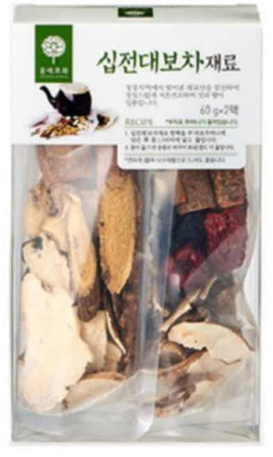 몸애조화 십전대보차 재료, 60g, 2개