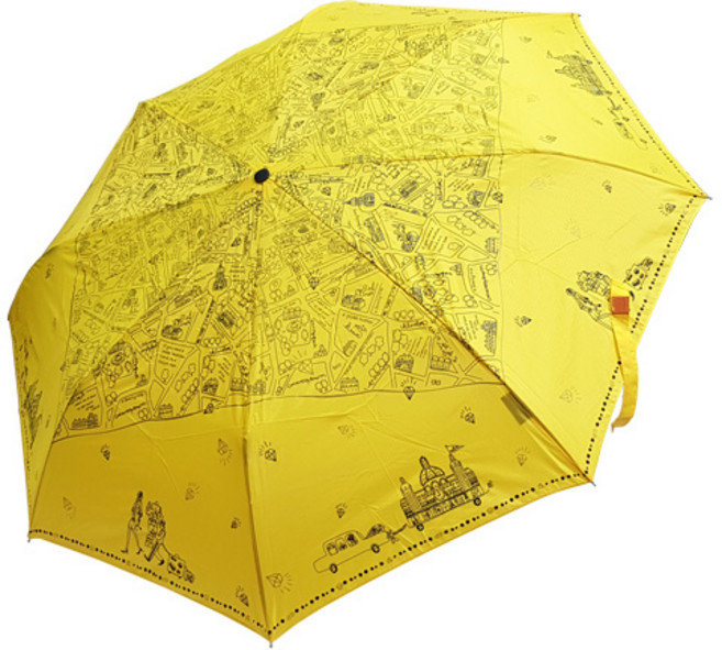 코볼드 수동 PARIS MAP 3단우산