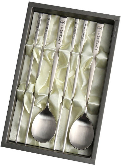 인스푼 2인 말씀 수저세트 + 종이케이스, 이집에평화를빕니다, 숟가락 2p + 젓가락 2p, 1세트