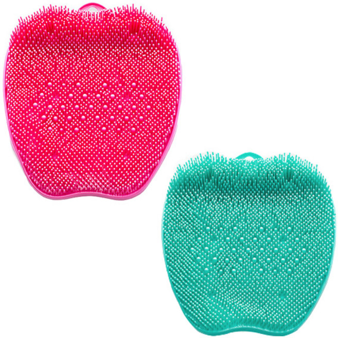 만능 발브러쉬 2종 세트, 핑크 + 민트, 1세트