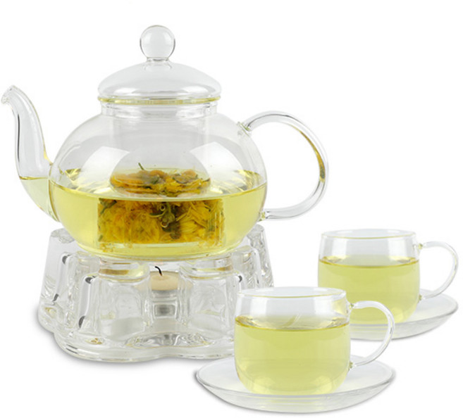 코맥 유리티포트 T3 800ml + 티워머 대 T5 + 유리찻잔 T6 200ml x 2p 세트, +티워머(대)+유리찻잔200ml(2조)-T3/T5/T6, 1개