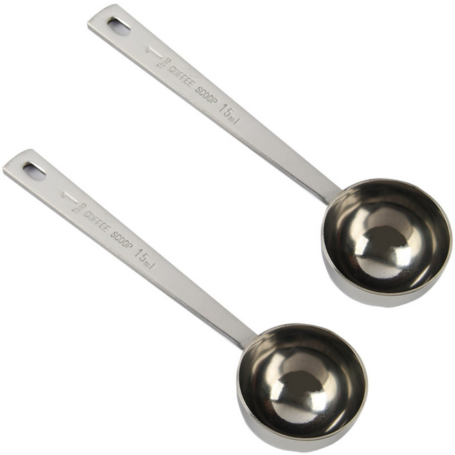 아이메이트 스테인레스 커피콩 스푼 15ml, 2개