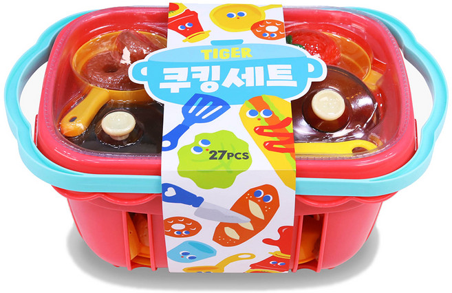 마이리틀타이거 쿠킹 주방놀이 27p, 혼합색상, 1세트