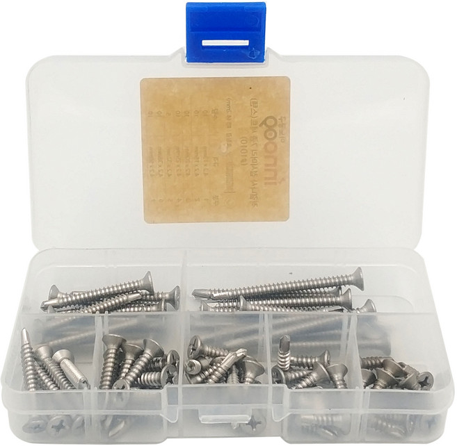 이노공구 스텐 직결나사 접시머리 7종 세트 1010, 1세트