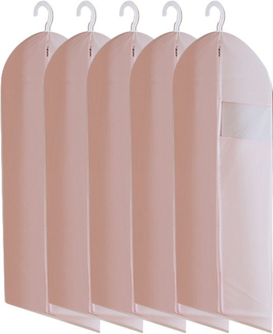 마켓피오 모던 부직포 옷커버 핑크 60 x 130 cm, 5개입, 1개