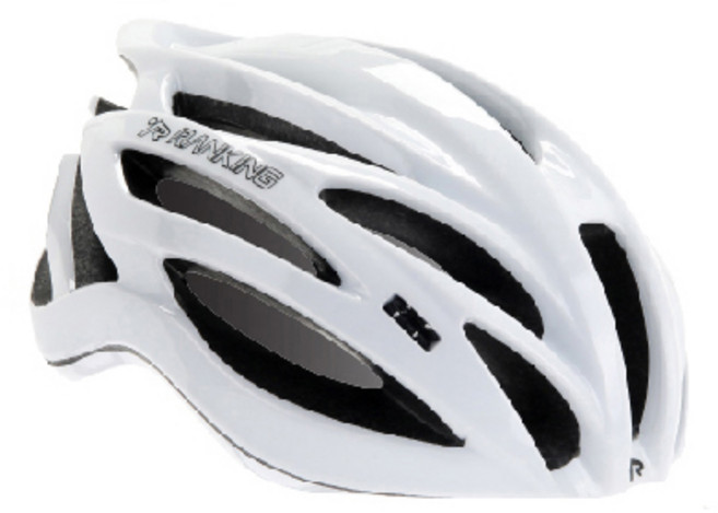 랭킹 페더 자전거 경량 헬멧 자석 버클, 화이트, 1개