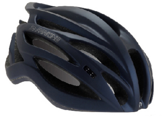 랭킹 페더 자전거 경량 헬멧 자석 버클, 네이비, 1개