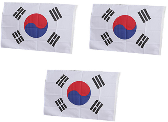 리빙다 태극기8호(60x90cm), 혼합색상, 3개