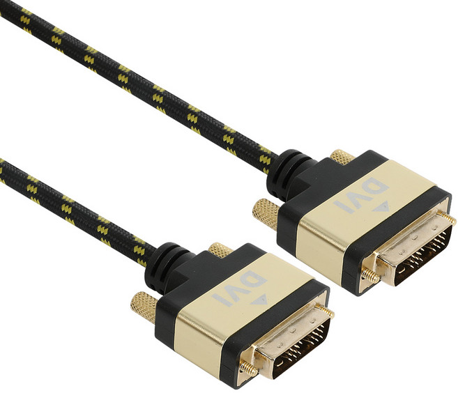 넥시 DVI D 싱글 모니터 케이블 파인골드, 1개, 1m