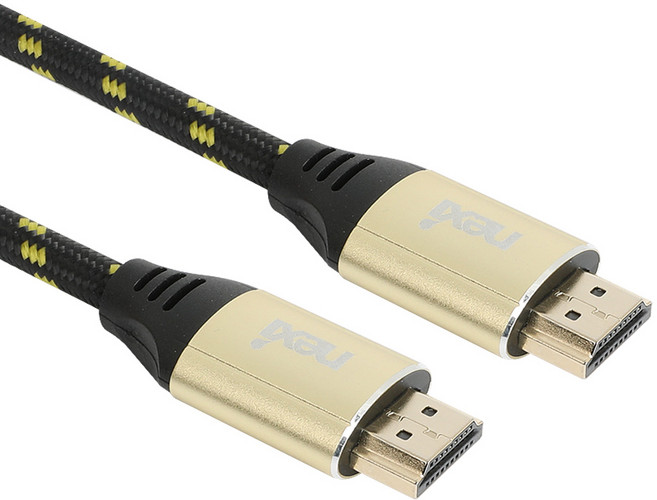 넥시 4K HDMI 메탈 최고급형 케이블 NX971 v2 Fine GOLD, 1개, 2m