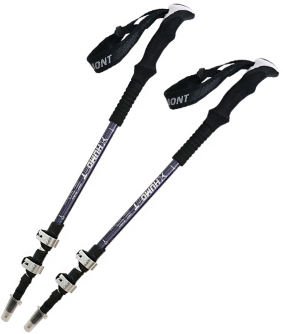 휴몬트 플릴락 3단 등산스틱 F5, 그레이, 1개