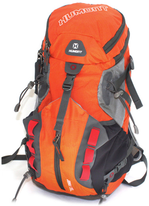 휴몬트 등산배낭 레인커버 포함, 오렌지