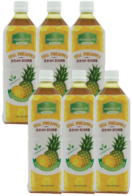 로쏘189 파인애플베이스, 1L, 6개