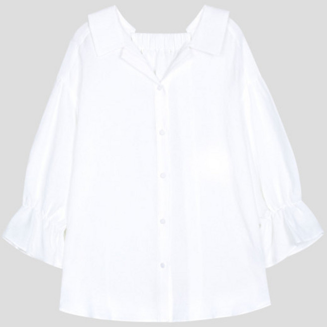 미쏘 테일러드 카라 블라우스