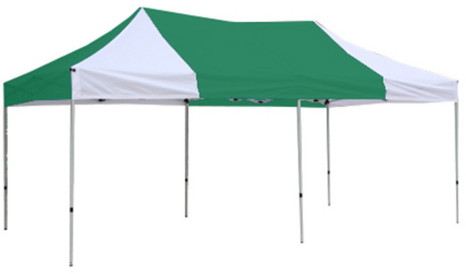 홍캐노피 기본형 알루미늄 프리미엄 캐노피 천막 3 x 3 m, 녹색 + 백색, 1개