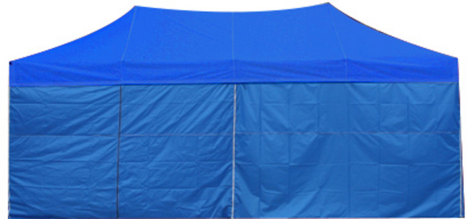 홍캐노피 스틸 접이식 행사용 캐노피천막 민자 벽면 32mm x 2.5m x 2.5m, 파랑, 1개