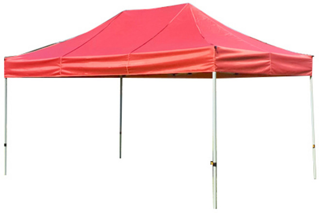 홍캐노피 스텐레스 접이식 행사용 캐노피천막 32mm x 2.5m x 2.5m, 빨강, 1개