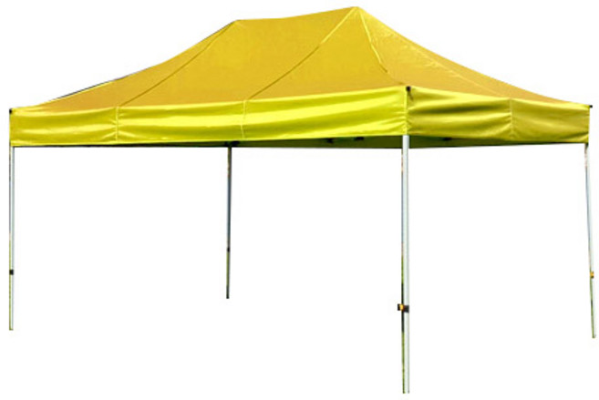 홍캐노피 스텐레스 접이식 행사용 캐노피천막 32mm x 2.5m x 2.5m, 노랑, 1개