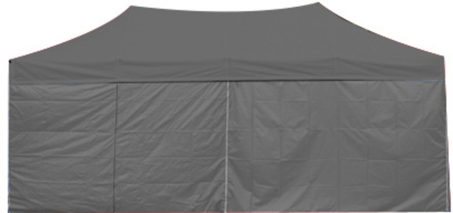 홍캐노피 스틸 접이식 행사용 캐노피천막 민자 벽면 32mm x 2.5m x 2.5m, 회색, 1개